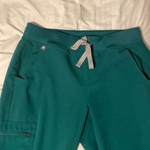 Figs hunter green joggers
